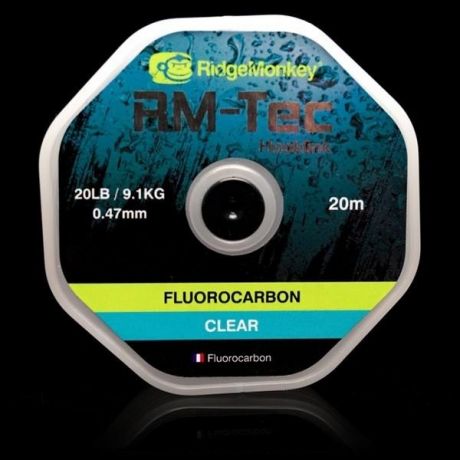 RidgeMonkey RM Tec Fluorocarbon Hooklink 20 LB