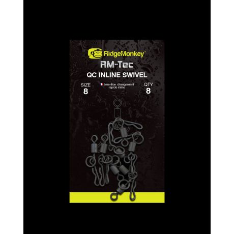 Ridge Monkey- RM-Tec Quick Change Inline Swivel size 8