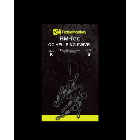Ridge Monkey- Quick Change Heli Ring Swivel rozmiar 8