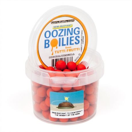 SONUBAITS OOZING BOILIES 8MM TUTTI FRUTTI 50G