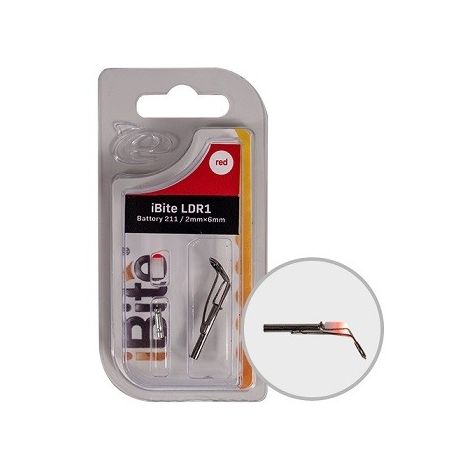 IBITE 211 DIODA LED + BATERIA + PRZELOTKA DO FEEDERA ZIELONA 2X8MM