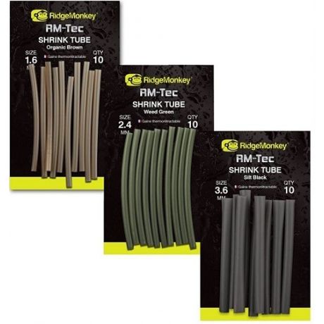 RIDGE MONKEY SHRINK TUBE SILT BLACK 2,4MM