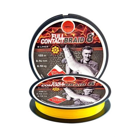 BOKOR BRAIDED LINE FULL CONTACT 8 0,20MM 135M YELLOW