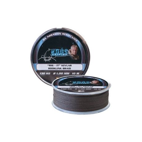 KOOS RIG-IT KEVALR HOOKLINK BRAID 10M DARK BROWN PLECIONKA