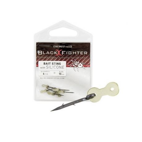 BLACK FIGHTER BAIT STING WITH SILICONE 10MM