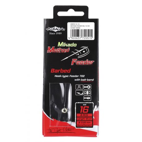 MIKADO Przypony nr4 Method 10cm Z GUMKĄ