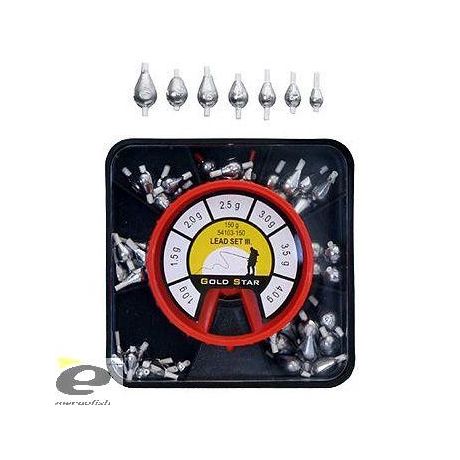 KAMASAKI LEAD SET 104 150G NATUR KOMPLET CIĘŻARKÓW