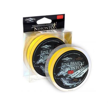 MIKADO NIHONTO FINE BRAID PLECIONKA 0,16MM 150M 12,5KG ŻÓŁTA