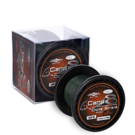 MIKADO PLECIONKA CARP OCTA BRAID ZIELONA 0,16mm 600m