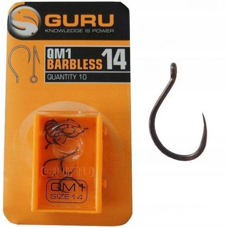 GURU QM1 HOOK SIZE 14 BARBLESS