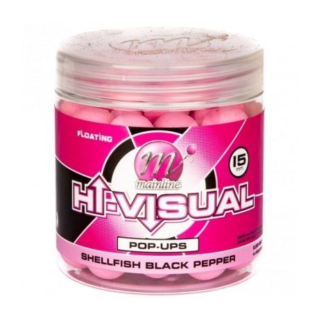 MAINLINE WASHED OUT PINK SHELLFISH BLACK PEPPER 15MM