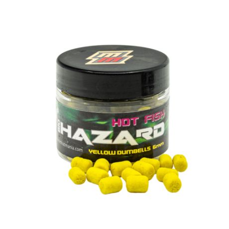 METHOD MANIA DUMBELLS BIO HAZARD HOT FISH YELLOW 6MM