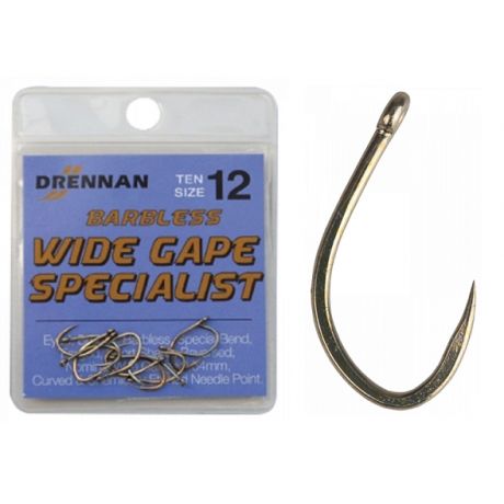DRENNAN WIDE GAPE SPECIALIST HACZYKI ROZM. 10 BEZZADZIOROWE