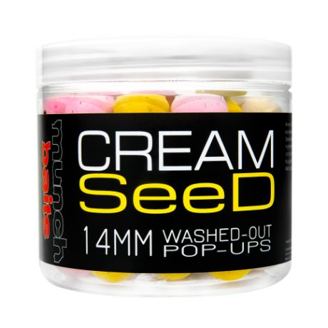 MUNCH BAITS WASHED POP UP CREAM SEED 14MM