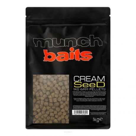 MUNCH BAITS PELLET ZANĘTOWY CREAM SEED 6MM 1KG