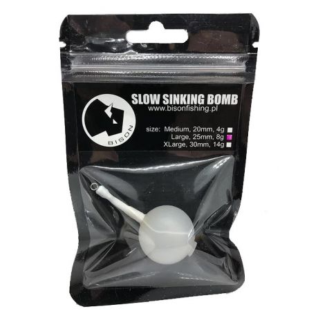 BOMBKA Bison Fishing Slow Sinking Bomb Large 25mm