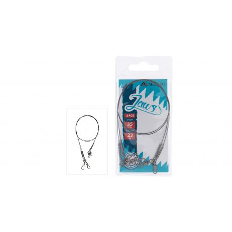 MIKADO PRZYPON TYTANOWY JAWS STRONG 35CM/18KG