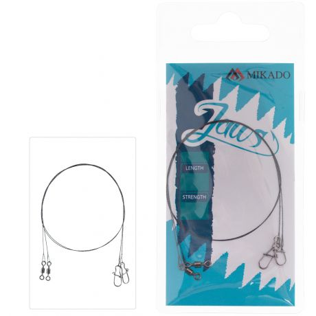 MIKADO PRZYPON WOLFRAMOWY JAWS MEDIUM 25CM/15KG
