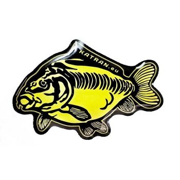 KATRAN STICKER GOLD CARP 3D...