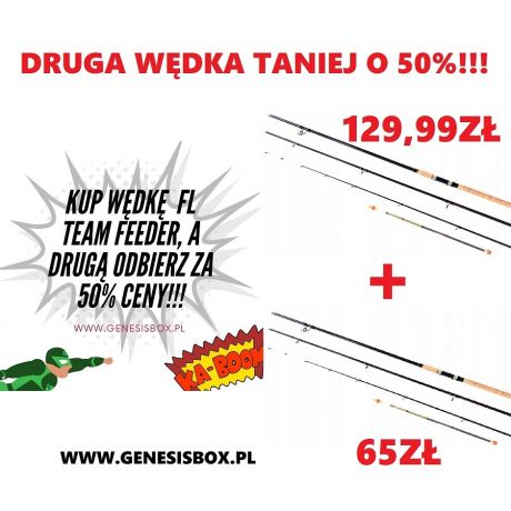2 X WĘDKA FL TEAM FEEDER POWER FIGHTER FEEDER 3,60M 60-150G 3+3
