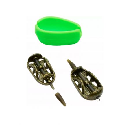 MIRACLE FISH IN-LINE FLAT METHOD FEEDER 20+30G KOSZYK + FOREMKA