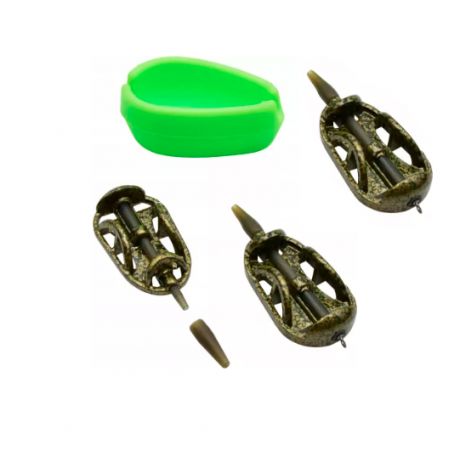 MIRACLE FISH IN-LINE FLAT METHOD FEEDER 30+40+50G KOSZYK + FOREMKA