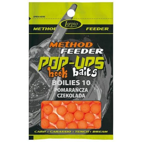 LORPIO HOOK BAITS POP UP BOILIES 10MM CZEKOLADA POMARAŃCZA
