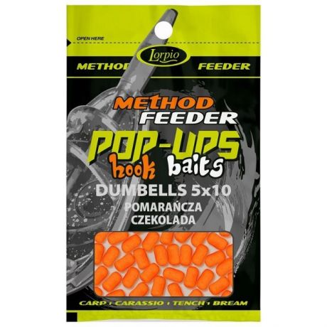 LORPIO HOOK BAITS POP UP DUMBELLS 5X10 CZEKOLADA-POMARAŃCZOWA