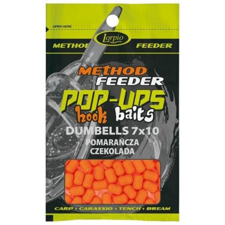 LORPIO HOOK BAITS POP UP DUMBELLS 7X10 CZEKOLADA-POMARAŃCZA