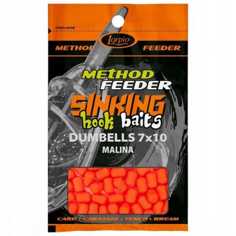 LORPIO HOOK BAITS SINKING DUMBELLS 7X10 MALINA