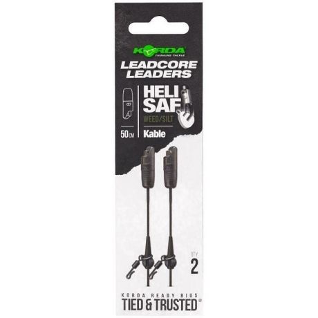 KORDA LEADCORE LEADER HELI SAFE WEED 50CM