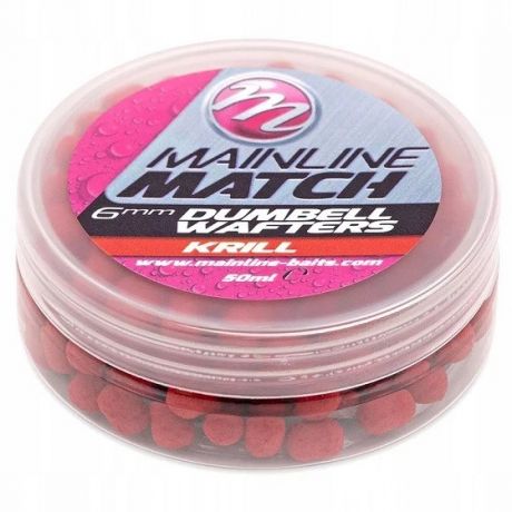 MAINLINE MATCH DUMBELL WAFTERS 8MM RED KRILL