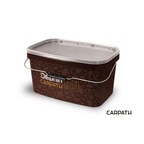 DELPHIN PROSTOKĄTNE WIADRO Z POKRYWKĄ CARPATH 10L