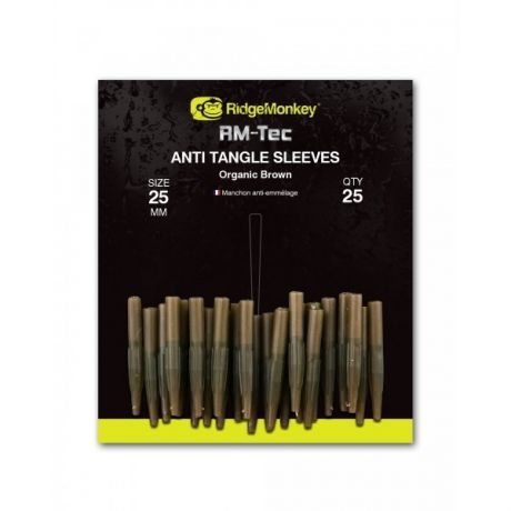 Ridge Monkey- Anti Tangle Sleeves 25mm BROWN