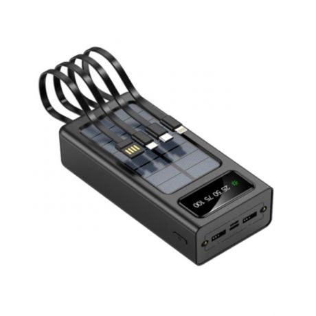Solar Power Bank 30000mAh / 4 Typy Kabel ładujący