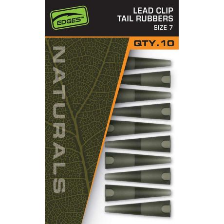 Fox EDGES Naturals Lead Clip Tail Rubbers - Size 7