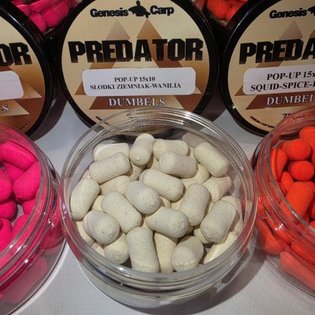 GENESIS PREDATOR Dumbels Pop-Up Słodki Ziemniak-Wanilia 15x10mm