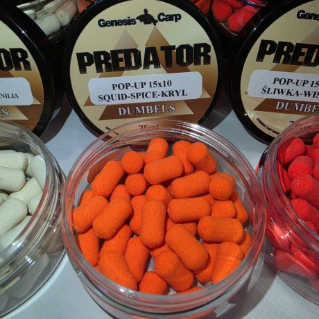 GENESIS PREDATOR Dumbels Pop-Up Squid Spice-Kryl 15x10mm