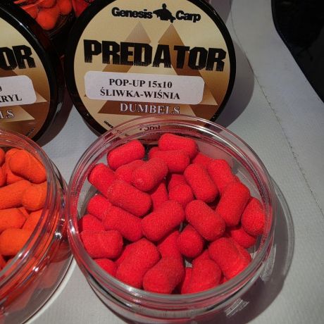 GENESIS PREDATOR Dumbels Pop-Up Śliwka-Wiśnia 15x10mm