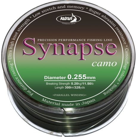 KATRAN Synapse Carp Camo 0,25mm 300m