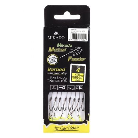 MIKADO Przypony nr6 Method 10cm PUSH STOP