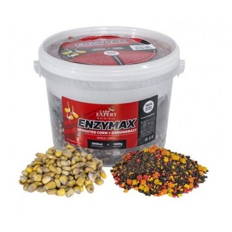 ENZYMAX FEEDER MIX CORN + GROUNDBAITS STRAWBERRY-FISH