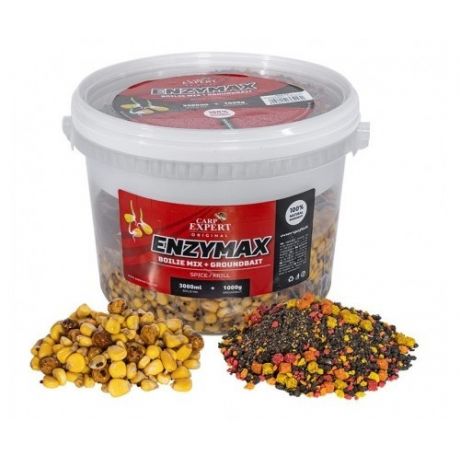 ENZYMAX FEEDER MIX CORN TIGER + GROUNDBAITS SPICE-KRILL
