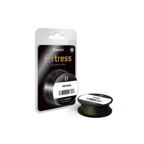 DELPHIN Hookline  FORTRESS czarno-zielony 25LBS 20m