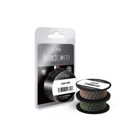 FIN LEADCORE 5m / zielona kamuflaż 45lbs