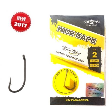 MIKADO /HACZYK TERRITORY POKRYTY TEFLONEM - LONG SHANK  Nr 2